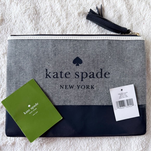 kate spade Handbags - kate spade New York Ash Street Logo Pouch in blazer blue